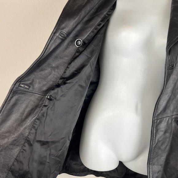 Laura Leigh Ltd. Leather Jacket Double Breasted - Picture 6 of 9